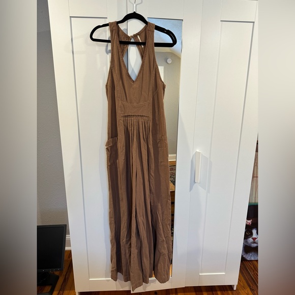 FP Dusty Rose Wide Leg Jumpsuit - Picture 1 of 4